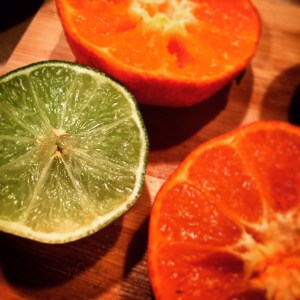 This is pretty much the only photo I took in the past couple of days. I used these limes and oranges to make salad dressing, and it was quite tasty indeed!